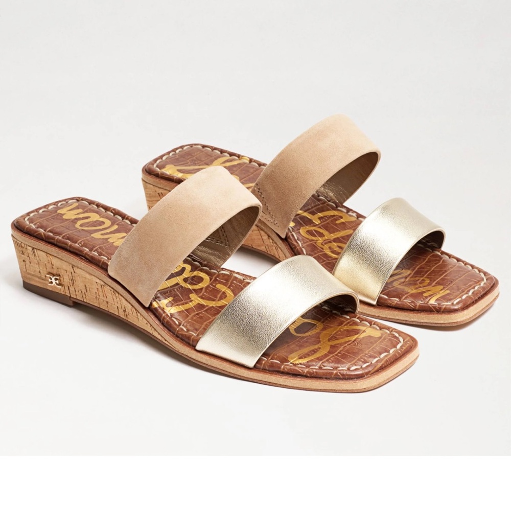 Sam Edelman Vena leather cork wedge sandal